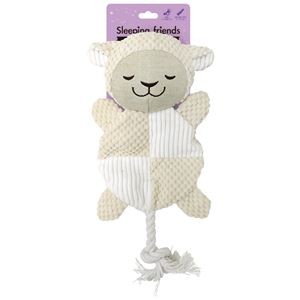 （まとめ）スリーピングフレンズ ひつじ【×3セット】 (犬用玩具)