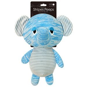 （まとめ）ストライプスピープスL ぞう【×2セット】 (犬用玩具)