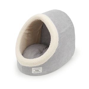 Homey コーデュロイ ドームベッド グレー (ペット住関連用品/ベット/ベッド)