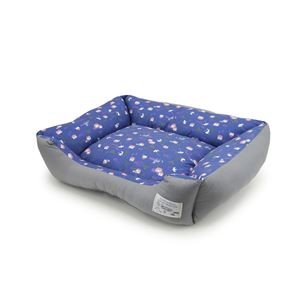 Homey ビレッジアニマルスクエアベッド M ネイビー (ペット住関連用品/ベット/ベッド)