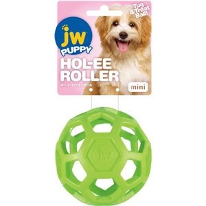（まとめ）ホーリーローラーボール ミニ ライトグリーン【×3セット】 (犬用玩具)