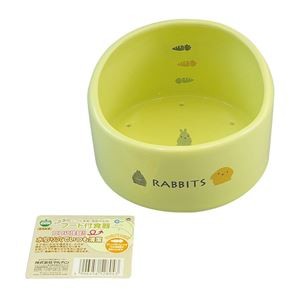 （まとめ）うさぎのフード付食器【×3セット】 (小動物用品/食器・給水器)