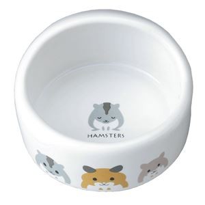 （まとめ）ハムちゃんのフード付食器【×5セット】 (小動物用品/食器・給水器)