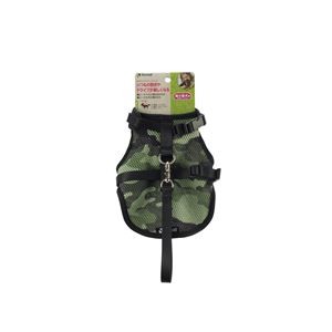 （まとめ）おでかけベストハーネス S カモフラージュ【×2セット】 (犬用品/ハーネス)