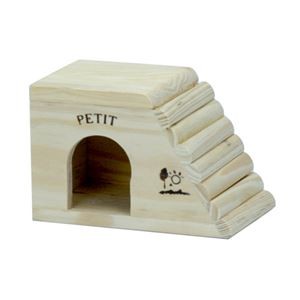 （まとめ）ウッドハウス プチスロープ【×5セット】 (小動物用品)