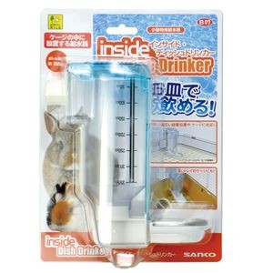 （まとめ）インサイド ディッシュドリンカー【×2セット】 (小動物用品/食器・給水器)