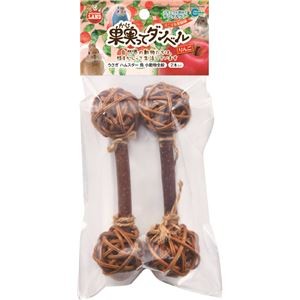 （まとめ）果実ってダンベル りんご 2本【×5セット】 (小動物用品/玩具)