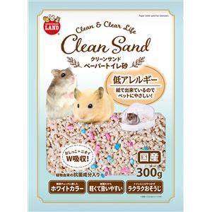 （まとめ）クリーンサンド ペーパートイレ砂 300g【×6セット】 (小動物用品/トイレ・砂・シーツ)