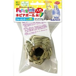 （まとめ）フォージング入門 ネピアボール M【×6セット】 (鳥用品/玩具)