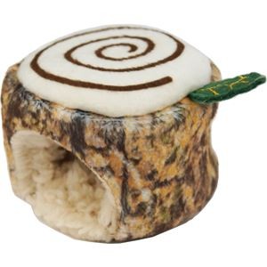 （まとめ）ハムスターのふわふわ切り株ベッド【×5セット】 (小動物用品)