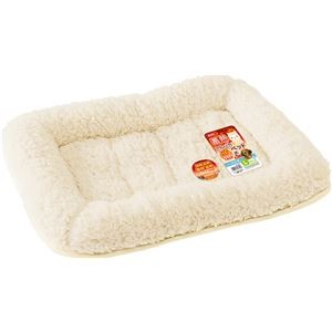 蓄熱アルパカ風ベッドL バニラ (ペット住関連用品/ベット/ベッド)