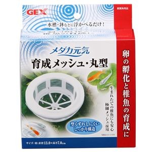（まとめ）メダカ元気 育成メッシュ 丸型【×3セット】 (観賞魚/水槽用品)