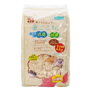 （まとめ）柔ごこちピュアブラウン 1kg【×2セット】 (小動物用品/マット)