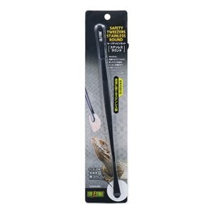 セーフティピンセット ステンレス ラウンド (爬虫類用品)