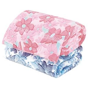 四季おりおり使える花柄ケット2色組