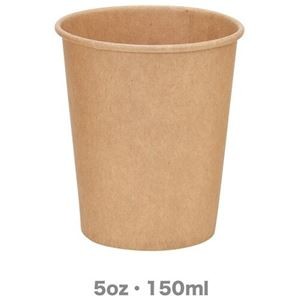 (まとめ) 未晒しカップ150mL 100個 【×10セット】