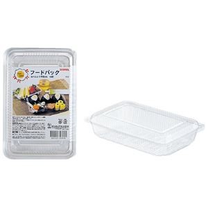 (まとめ) フードパック お弁当平型M 10組 【×10セット】
