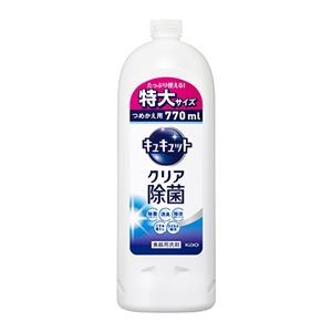 (まとめ) キュキュット クリア除菌 詰替 770mL 【×5セット】