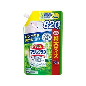 (まとめ) バスマジックリンSUPERCLEAN 820mL 【×5セット】