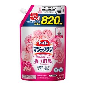 (まとめ) トイレマジックリン ローズ つめかえ 820mL 【×5セット】