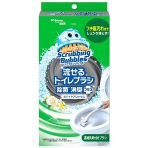 (まとめ) スクラビングバブル流せるトイレブラシ本体 【×2セット】