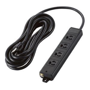 3P黒タップ磁石付 4個口5m T-WRM3450LGB／RS
