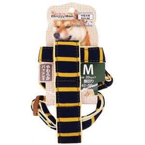 Doggy's Tailor ドッグハーネス M ニットスタイル イエロー／ネイビー （犬用品／ハーネス）