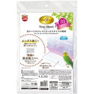 （まとめ） バードパレス トレイシート35 30枚 【×6セット】 （鳥用品）