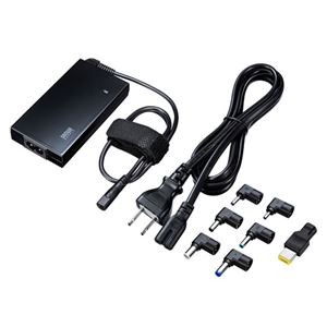 サンワサプライ ノートパソコン用ACアダプタ（65W・マルチタイプ） コンパクトタイプ ACA-DC71MLN