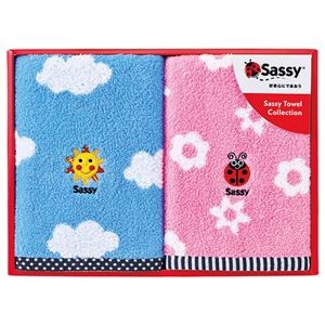 サッシー フェイスタオル2P 22314110