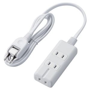 エレコム 磁石タップ／3個口（内3ピン1）／1m／ホワイト T-KM01-2310WH