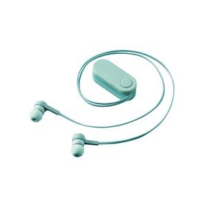 エレコム ワイヤレスイヤホン／Bluetooth／bund／巻き取りタイプ／クリップ付き／サックスブルー LBT-HPC17BU