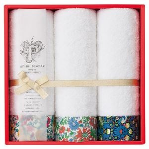 prima rosette using by LIBERTY FABRICS フェイスタオル3P GN 22313314