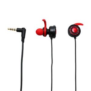 ミヨシ ゲーミングヘッドセット カナル式 レッド GMA-HS01／RD