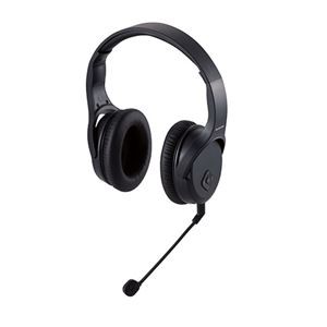 エレコム 無線ヘッドセット／2.4GHzワイヤレス／オーバーヘッド型／マイクアーム付き／USB-Aアダプタ付／両耳／ブラック HS-HPW01BK
