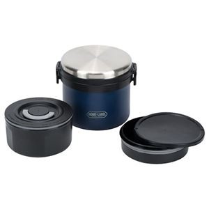 ホームレーベル 全真空ステンレスランチジャー 1リットル ネイビー 22444118