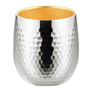 燕熟の技 ステンレス二重ロックカップ250ml(内面金メッキ) 22403106