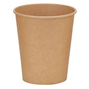 （まとめ） サンナップ 未晒しペーパーカップ 205ml 100個入 【×5セット】