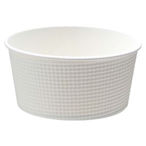 （まとめ） サンナップ フードボウルエンボス 565ml用 白色 20個入 【×3セット】