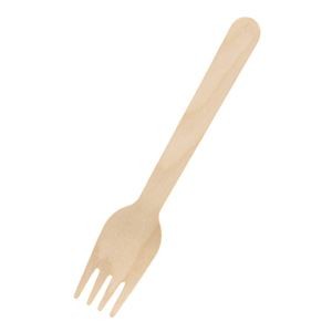 （まとめ） シモジマ 木製フォーク 100本入 【×2セット】