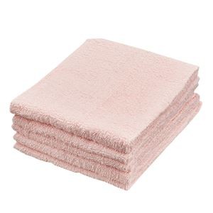 （まとめ） オーミケンシ フェイスタオル5枚セット ピンク 【×3セット】