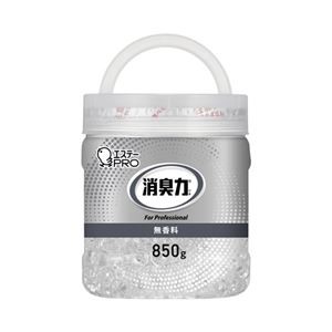 （まとめ） エステー 消臭力 業務用 ビーズタイプ 大容量 本体 850g 無香料 【×3セット】