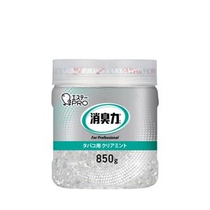 （まとめ） エステー 消臭力業務用ビーズタイプ大容量本体850gタバコ用クリアミン 【×3セット】