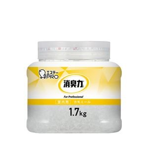 （まとめ） エステー 消臭力業務用クラッシュゲルタイプ室内本体1.7kgカモミール 【×2セット】