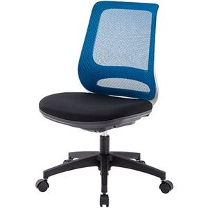東洋工芸 メッシュオフィスチェア ブルー GS210-M2BL (組立品)