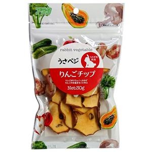 （まとめ）うさベジ りんごチップ 30g ウサギフード 【×3セット】