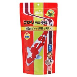 （まとめ）キョーリン ひかり 色揚 中粒 300g 鯉用フード 【×3セット】