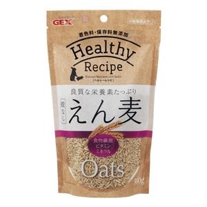 （まとめ）ヘルシーレシピ 殻なしえん麦 ハムスターフード 【×10セット】