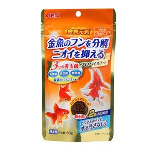 （まとめ）金魚元気 プロバイオフード 80g 金魚用フード 【×10セット】