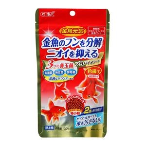 （まとめ）金魚元気 プロバイオフード色揚げ 80g 金魚用フード 【×10セット】